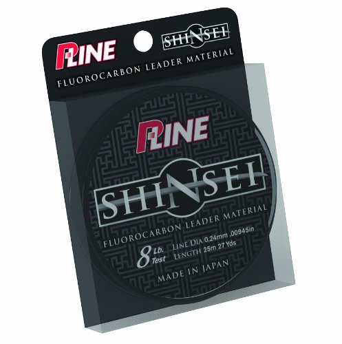 P-Line Shinsei 100-Percent Pure Fluorocarbon Leader Material (25 meter, 20-Pound)