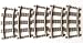 LEGO 9V CURVED TRAIN TRACK X 5 - NOT FOR LATEST RC SETS