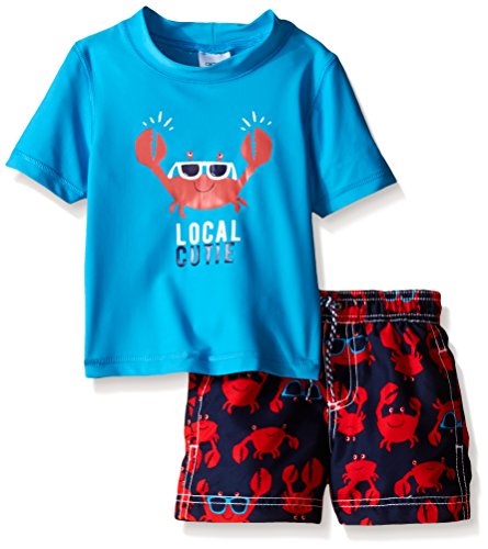 Carter's Baby Local Cutie Rash Guard Set, Blue, 6-9 Months