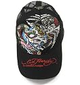 Original Don Ed Hardy Cap schwarz mit Strass von Christian Audigier