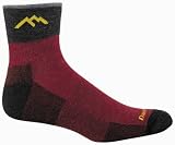  : Darn Tough Merino Wool 1/4 Sock Cushion,Lava,Large