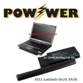 SterlingTek's POWWER Dell Precision M2300 9-Cell 7800mAh Notebook Battery by SterlingTek