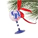 Kentucky Wildcats Hand-Painted Mini Wine Glass Christmas Ornament