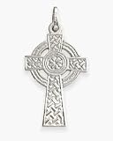 White Gold Celtic Cross