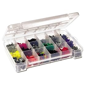 Akro-Mils 5905 Plastic Parts Storage Case for Hardware and Craft, Large, Clear