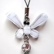 Cell Phone Mobile Camera Charm Strap Beautiful Clear Diamond Butterfly