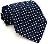 Paul Smith Black and Blue Pattern Silk Necktie PS-TIES-25