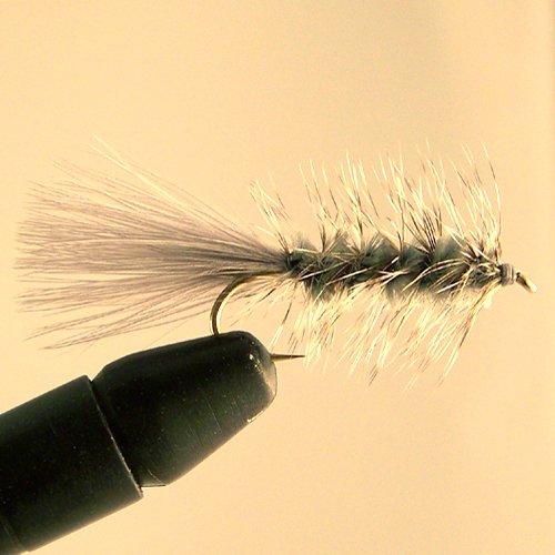 Wooly Bugger Color: Gray; Size: 10