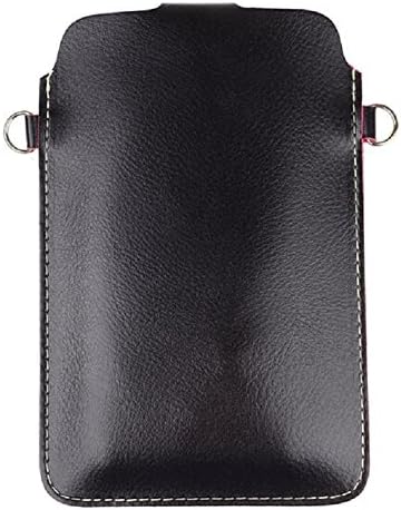 Winlasy Universal Mobile Phone bag PU Leather Mini Mobile Phone Bag for iPhone 6 6+ plus 5 5S 5C iPhone 4 4S Samsung Galaxy Note2 Note3 S5 S4 S3 HTC and Other Mobile Phon+Touch screen crystal pen (Black)