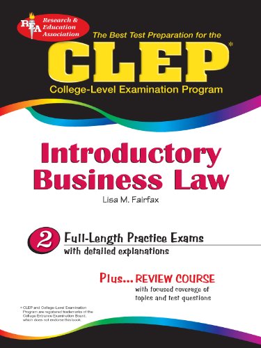 clep introductory business law 2 clep test preparation