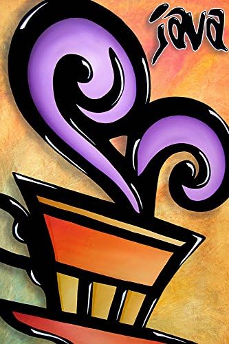Java by FidoStudio 18x12 Art Print Poster Wall Decor Coffee Shop Art Mug Coffee Cup Expresso Cafe Art Coffee Lover