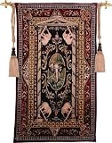 Review ArtExpression  / Elephant Tribute - Artist: Steve Butler - Fabric Size: 53.00 by 32.00 inches Wall Tapestry with hanging rods and tassels included