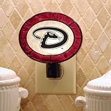 Pack of 3 MLB Arizona Diamondbacks Baseball Stained Glass Night Lights