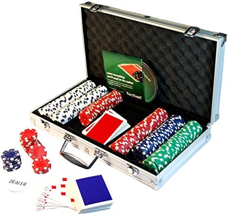 ProPoker 300 Poker Chips in Luxury Aluminum Case with DVD