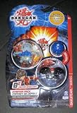 Bakugan Bakupearl Starter Pack -B2 Haos Grey Hammer Gorem 400, Black Ravenoid, Mystery Blue Marble