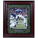 Steiner Sports New York Giants #27 Brandon Jacobs Autographed 8'' x 10'' Floating Frame on Game Used Turf