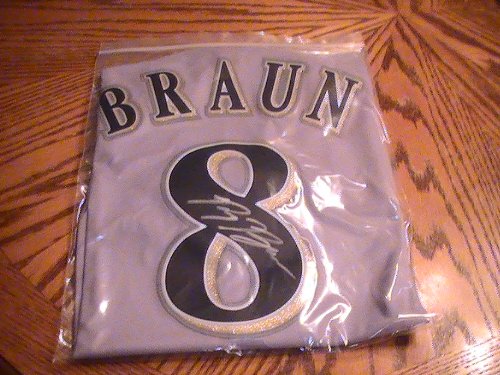RYAN BRAUN SIGNED AUTOGRAPHED JERSEY MILWAUKEE BREWERS COA + PROOF PHOTO