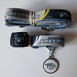 Nashville Predators Dog Pet Set Leash Collar ID Tag XS