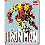 Iron Man Retro Tin Sign , 12x16