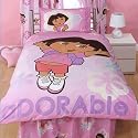 Dora Totally Adorable Single Panel Duvet Set
