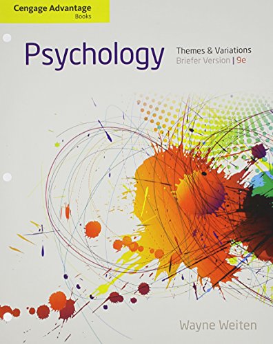 Cengage Advantage Books: Psychology: Themes and Variations, Briefer Version