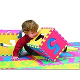 Chenille Kraft 4390 Wonderfoam Letters and Number Puzzle Mat, 72 Pieces
