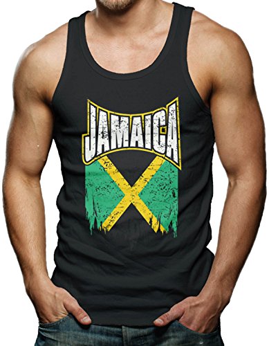 Jamaica Distressed Flag - Jamaican Men's Tank Top T-shirt