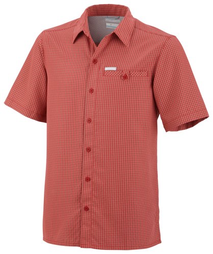 Columbia Herren Hemd Declination Trail YD Short Sleeve, red velvet small plaid, S, EM7168 Preisvergleich