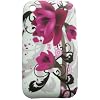 Xtra-Funky Exclusive Soft Silicone Purple Flower Floral Case for iPhone 3G 3Gs