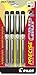 PILOT Precise Grip Liquid Ink Rolling Ball Stick Pens, Bold Point, Black Ink, 4-Pack (28941)