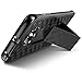 S6 Edge case, Kaptron (TM) Galaxy S6 Edge Hybrid Dual Layer Combo Armor Defender Protective Kickstand Holster case with Locking Belt Swivel Clip for Samsung Galaxy S6 Edge (Black)