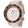 Swiss Legend Men's Neptune Collection Rose Gold Ion-Plated White Rubber Watch