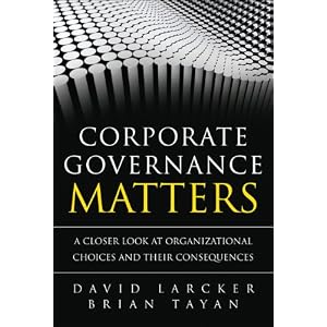 511d58DppcL. SL500 AA300  Corporate Governance Matters: A Closer Look at Organizational Choices and Their Consequences