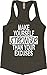 Orange Arrow Women's Stronger Than Your Excuses Racerback Tank