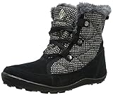 Columbia Women's Minx Shorty OH Tweed Cold Weather Boot, Black/Pebble, 7.5 M US