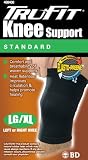 Tru-Fit Elasto-Preene Knee Support, Black, Large/Extra Large, (Pack of 2)