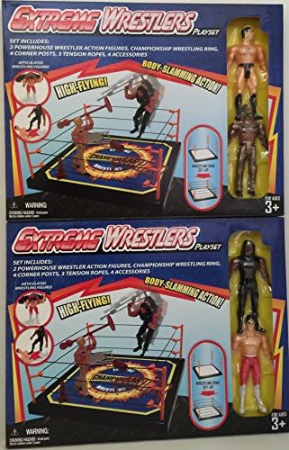 Extreme Wrestling Playsets Toy Value Pack Sets A &amp; B