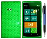 Green Checker Premium Design Protector TPU Case Cover for NOKIA LUMIA 900 WINDOW PHONE (AT&T) + Bonus 1 of New Rubber Grip Translucent Ball Point Pen Reviews Picture