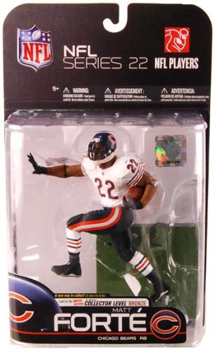 McFarlane Toys Action Figure - NFL Sports Picks 2009 Series 22 - Matt Forte (Chicago Bears - White Jersey) Chase