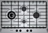 Bosch PCK755UC 30 Gas Cooktop with 12,500 BTU High Output Burner, SMARTFLAME & Unique Diamond Design