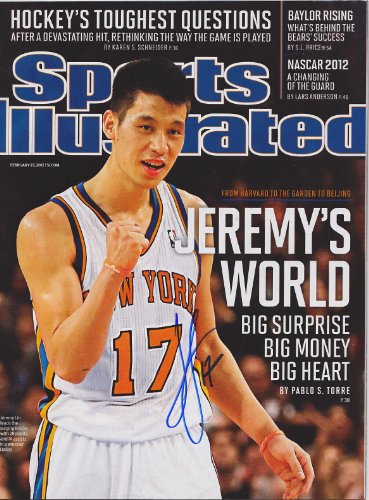 Jeremy Lin signed autographed Sports Illustrated Knicks