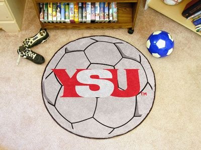 Buy Youngstown State Penguins NCAA Soccer Ball Round Floor Mat (29) by Fan Mats