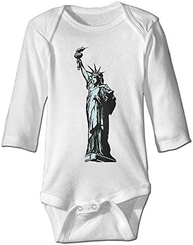 America Statue Of Liberty Design Long Sleeve Baby Onesie Newborn Clothes