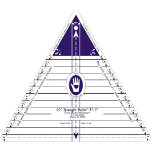 Marti-Michell-3-Inch-to-9-Inch-60-Degree-Triangle-Ruler