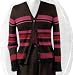 Tolle Farben: Braun-MULTICOLOR Strickjacke Gr. M 40/42