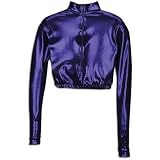 Pizzazz Women's Metallic Crop Top