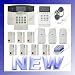 Wireless Home Security System w/ Auto-Dialer --- Digital LCD Display for Burglar and Fire Alarm --- Protects House and Office