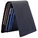 HOPSOOKEN RFID Leather Bifold Wallets Women Men Flipout Slim ID Wallet Trifold