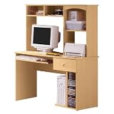 Student Desk and Hutch - Natural Maple