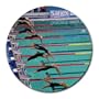 Swim Meet Sport Round Mouse Pad